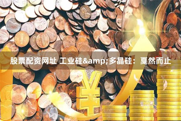 股票配资网址 工业硅&多晶硅：戛然而止