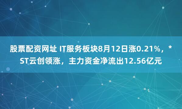 股票配资网址 IT服务板块8月12日涨0.21%，*ST云创领涨，主力资金净流出12.56亿元